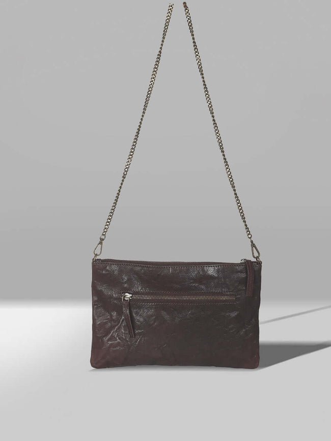 sling bag with zip closure