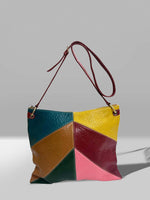 leather patchwork handbag